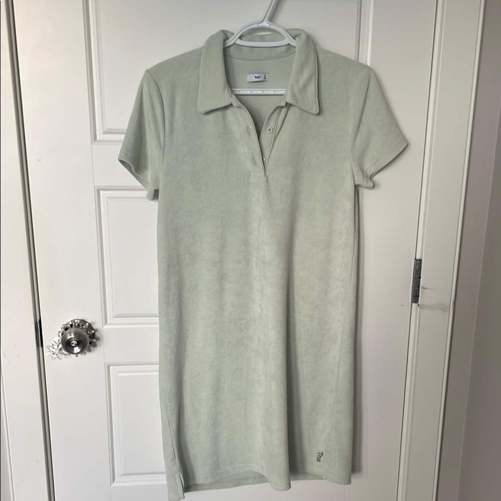 Tna Light Green Polo Dress